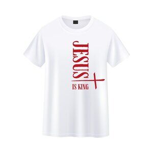 Christian Jesus is King Woman T-Shirt Short Sleeve